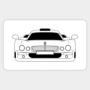 Mercedes Benz CLK GTR Black Outline Magnet